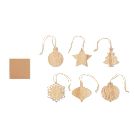 beech wooden ornaments